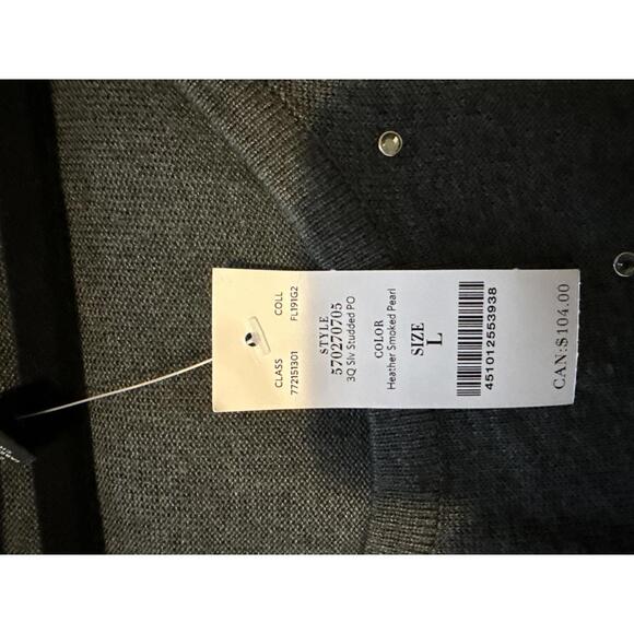 White House Black Market Heather Studded  Sweater - Size L - Picture 9 of 9